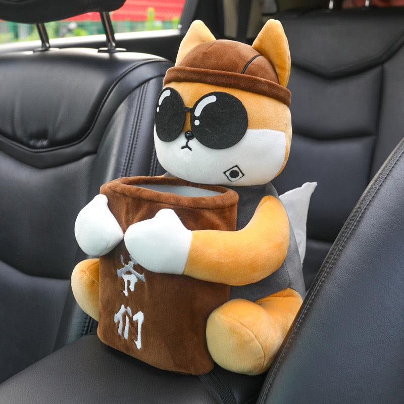 Plushy Cartoon Animal Tissue Box