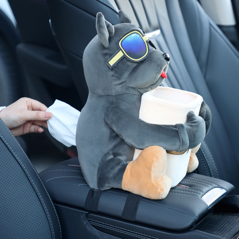 Plushy Cartoon Animal Tissue Box